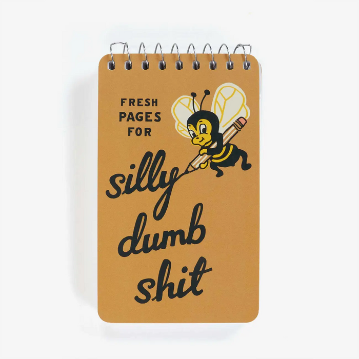 Blueq-Pocket-Notizblock-Silly-Dumb-Shit-127x76mm-cover-vorn