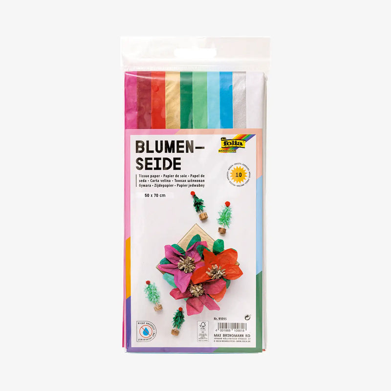 Blumenseide-20grm_-10Boegen-farbig-sortiert-Folia-verpackung-produktansicht