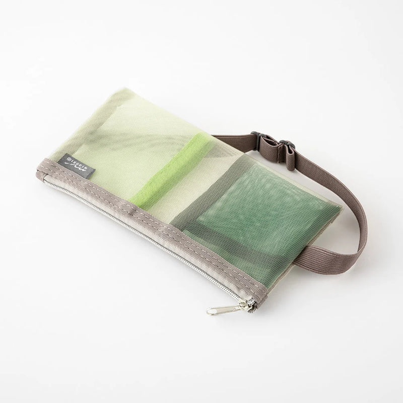 Stiftetasche / Stiftetasche mit Gummizug / B6-A5 / Mesh Green