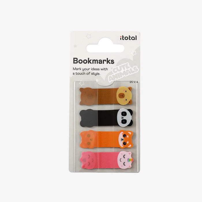Bookmarks-Einhorn-Panda-Shiba-Capybary-Set-4x20Blatt-Produkt-in-Verpackung