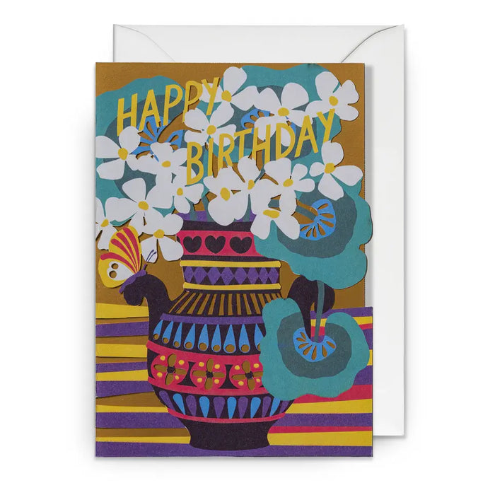 Grusskarte / Greeting Card / Hannah Werning / Botanical Bouquet  / Floral Laser Card