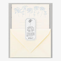 Briefset-25-teilig-Flower-Color-Washi-Paper-White-16-blaetter-8-umschlaege-1Mappe-Produktansicht-in-verpackung-aus-pp