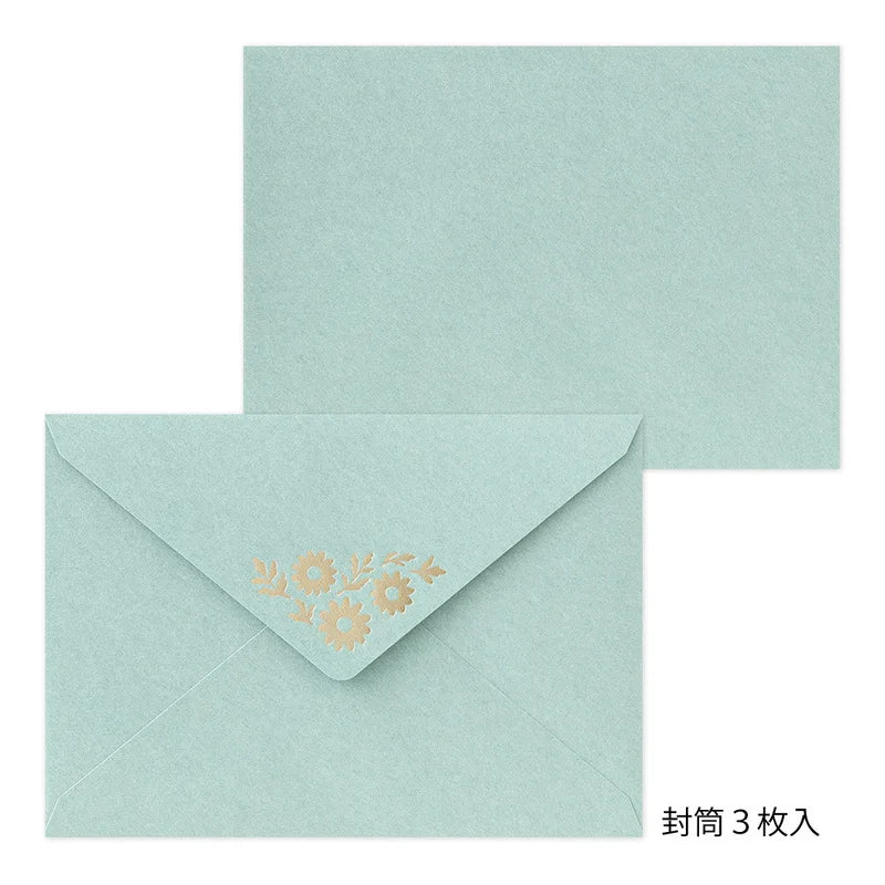 Briefset-9-teilig-Marguerite-Daisy-6-blaetter-3-umschlaege-Produktansicht-Umschlaege