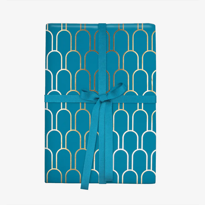 Brighton-Art-Deco-Foiled-Roll-Geschenkpapierrolle-3-Meter-lang-in-Verpackung-Ansicht