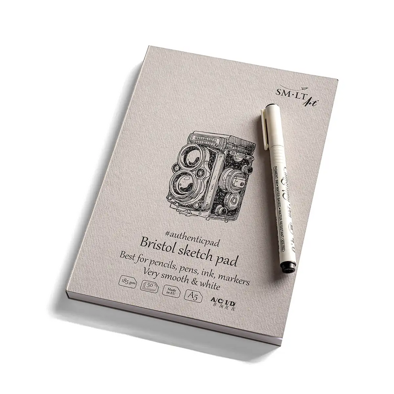 Bristol Sketch Pad / A5 / 185 grm²/ 50 Blatt / weiß