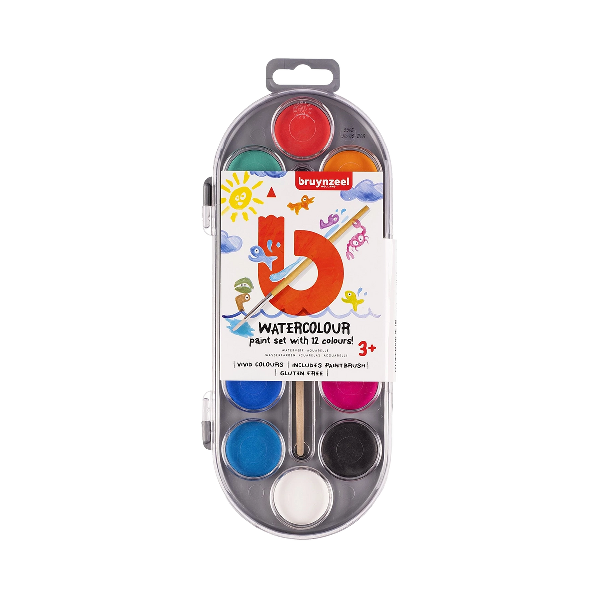 Bruynzeel-Wasserfarben-Malset-fuer-Kinder-12-Farben-mit-Pinsel-Wasserfarbenkasten-Produktansicht-vorn-1