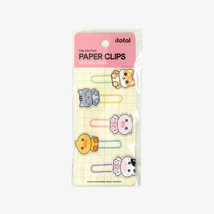 Paper Clip | Clip into fun | Animal Farm | 5er Set