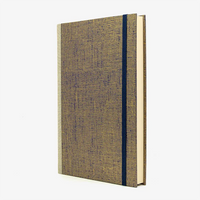 Bulletjournal-notizbuch-A5-224Seiten-cover-mit-Chiyogami-bezogen-Motiv-Gaze-gold-auf-blau-cover-seitlich--von-vorn