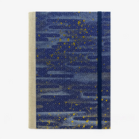 Bulletjournal-notizbuch-A5-224Seiten-cover-mit-Chiyogami-bezogen-Motiv-Space-is-the-place-blau-cover-von-vorn