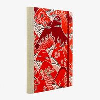 Notizbuch | dotted | 224 Seiten | A5 | Katazome Shi | Berge Rot