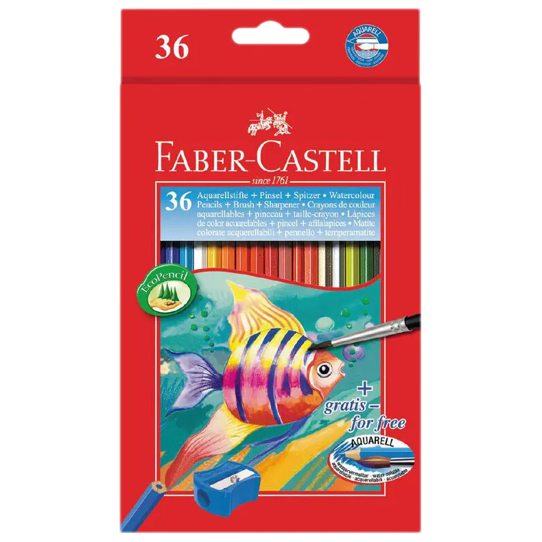 Aquarellbuntstifte / 36er Kartonetui / Aquarell / Faber Castell