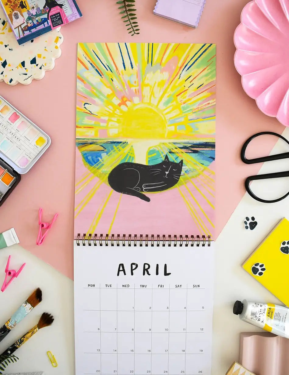 CAts-in-Art-Katzenkalender-A4-spiralgebunden-350grm-PApier-digitaldruck-Cover-April-1