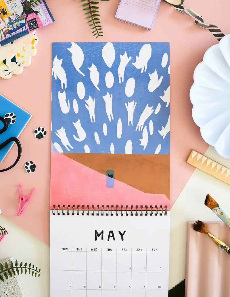 CAts-in-Art-Katzenkalender-A4-spiralgebunden-350grm-PApier-digitaldruck-Cover-may-1