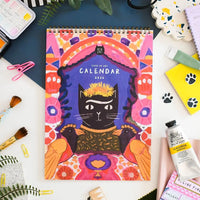 CAts-in-Art-Katzenkalender-A4-spiralgebunden-350grm-PApier-digitaldruck-Cover-vorn-1