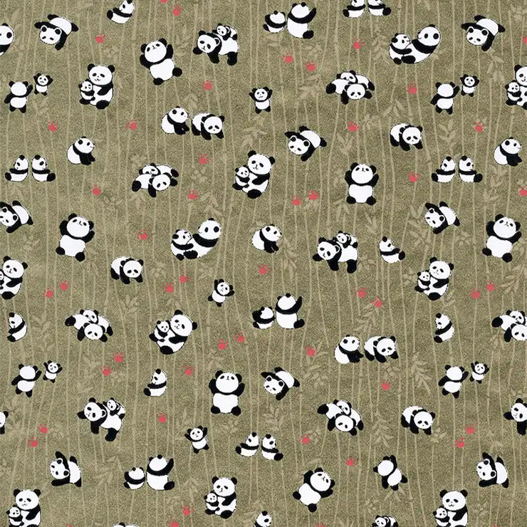 Chiyogami-Papier-1066C-Pandas-Gold-Ausschnitt-1