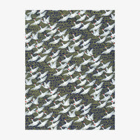 Chiyogami-Papier-Animals-1064C_-_Kraniche-weiss-auf-_Wasser-_Gold-Blau-Ausschnitt-2