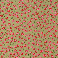 Japanese Paper place | Chiyogami Papier | Floral | Bogen 1011C -rote Blumen/gold