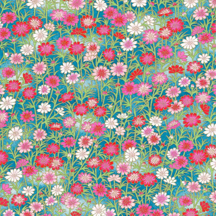 Chiyogami-Papier-Floral-Bogen-636C-Blumen-Ausschnitt-1