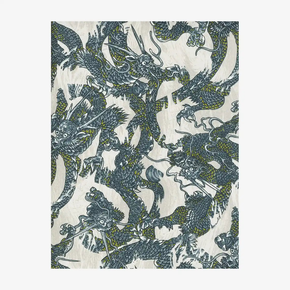 Chiyogami-Papier-Traditional-1076C-Dragon-gray-Ausschnitt-2