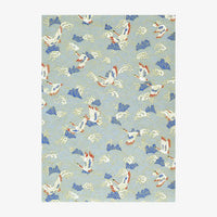 Chiyogami-Papier-Traditional-414C-Kraniche-weiss-rot-hellblauen-Wellen-Ausschnitt-2
