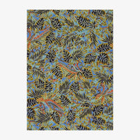 Chiyogami-Papier-botanical-434C-Monstera_blau-Ausschnitt-2