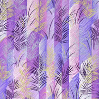 Chiyogami-Papier-botanical-495C-Palmenzweige-auf-Purple-Ausschnitt-1