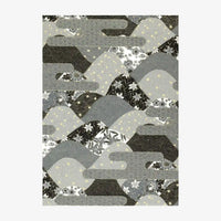 Chiyogami-Papier-botanical-Bogen-30C-Berge-Nebel-grau-gold-Ausschnitt-2