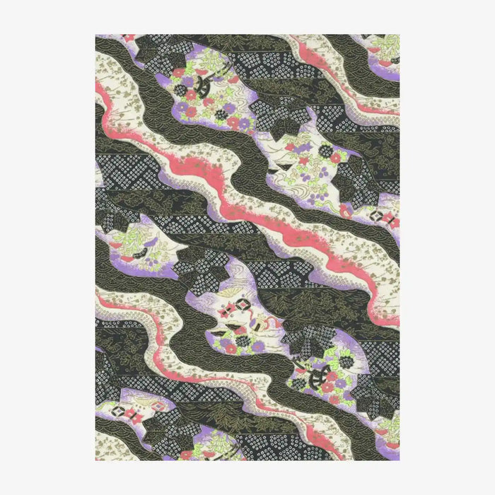 Chiyogami-Papier-botanical-floral-396C-Wasserlandschaft-gold-pink-Ausschnitt-2
