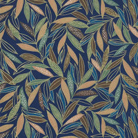 Chiyogami-Papier-floral-285C-Bambuszweige-auf-blau-schwarz-Ausschnitt-1