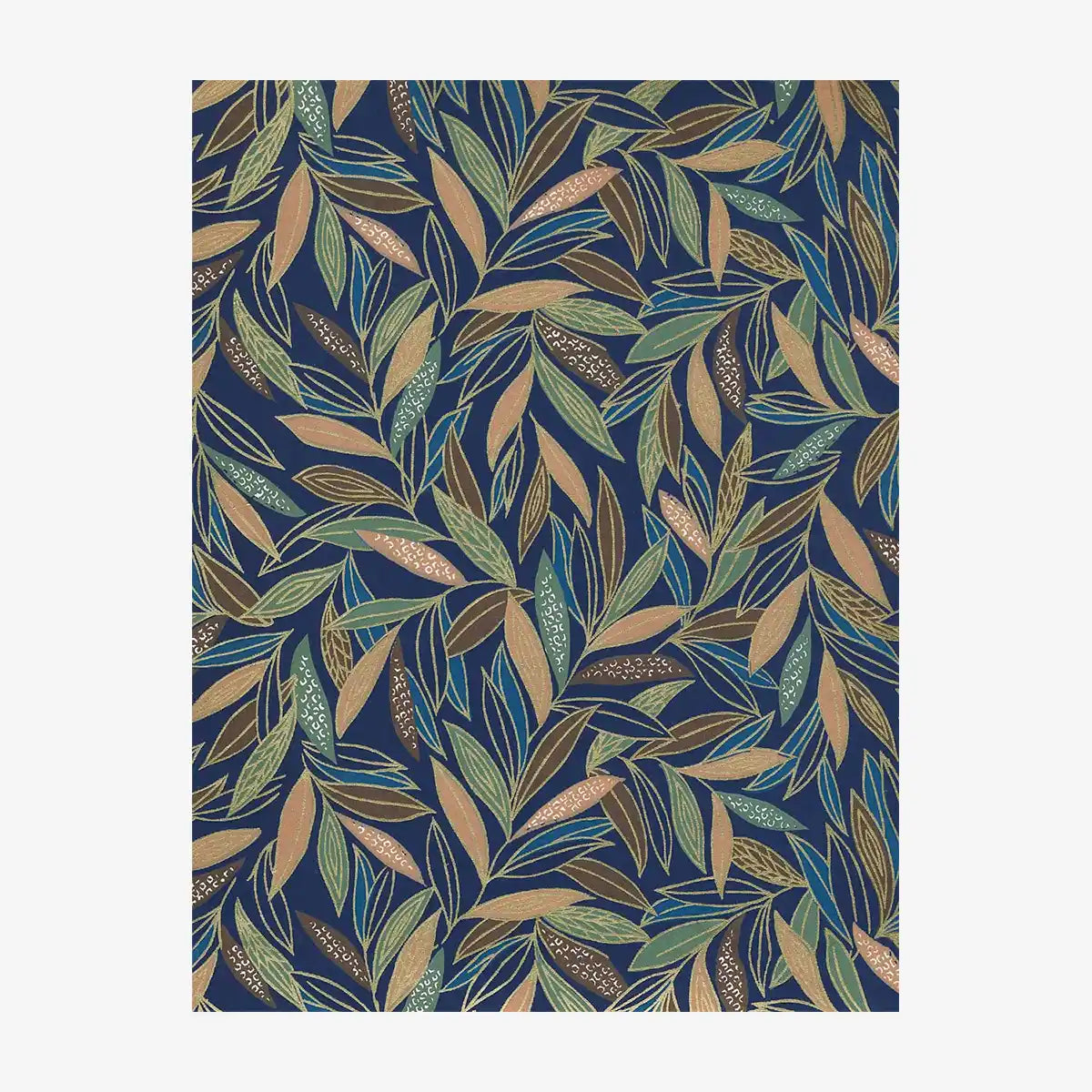 Chiyogami-Papier-floral-285C-Bambuszweige-auf-blau-schwarz-Ausschnitt-2