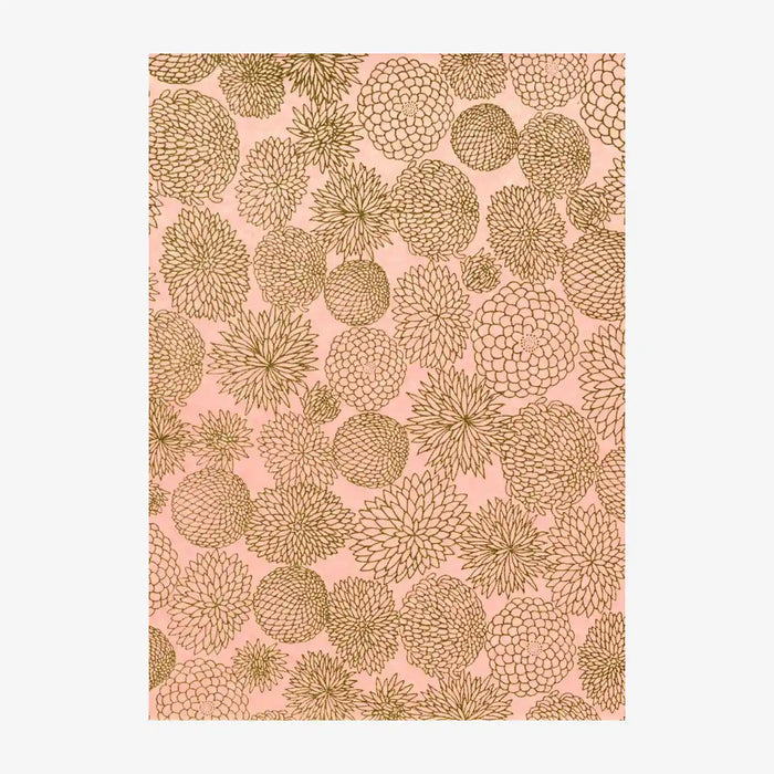 Chiyogami-Papier-floral-903C-Chrysathemen-gold-Pink-Ausschnitt-2