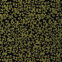 Japanese Paper place | Chiyogami Papier | Floral | Bogen 975C - Kirschblüte/Gold/schwarz