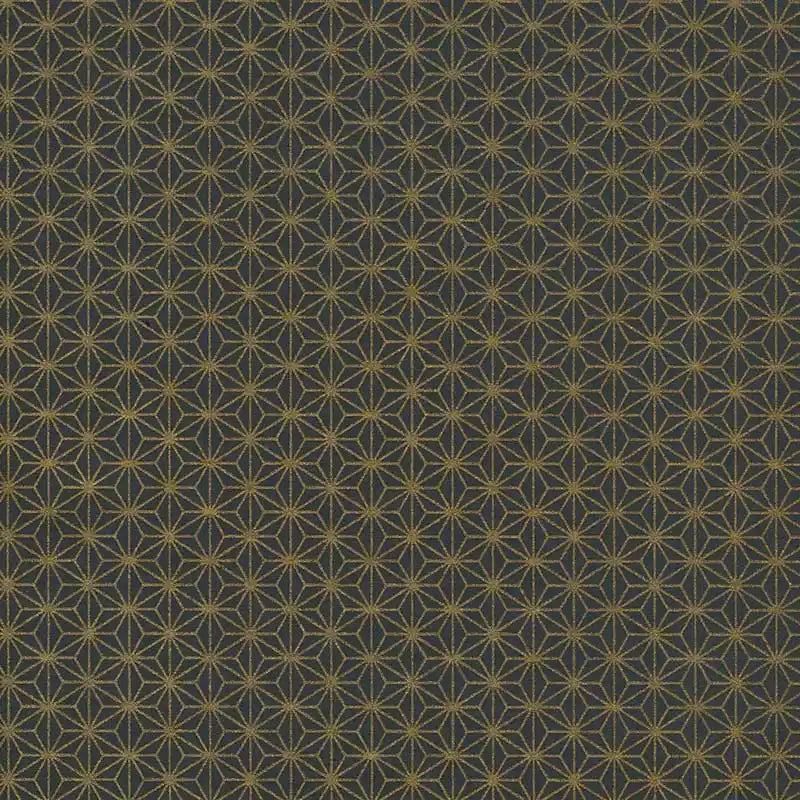 Japanese Paper place | Chiyogami Papier | geometrisch | Bogen 1019C - Ashanoa/Kupfer/schwarz
