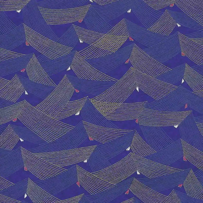Japanese Paper place | Chiyogami Papier | geometrisch | Bogen 1021C - Saitenspiel/purple