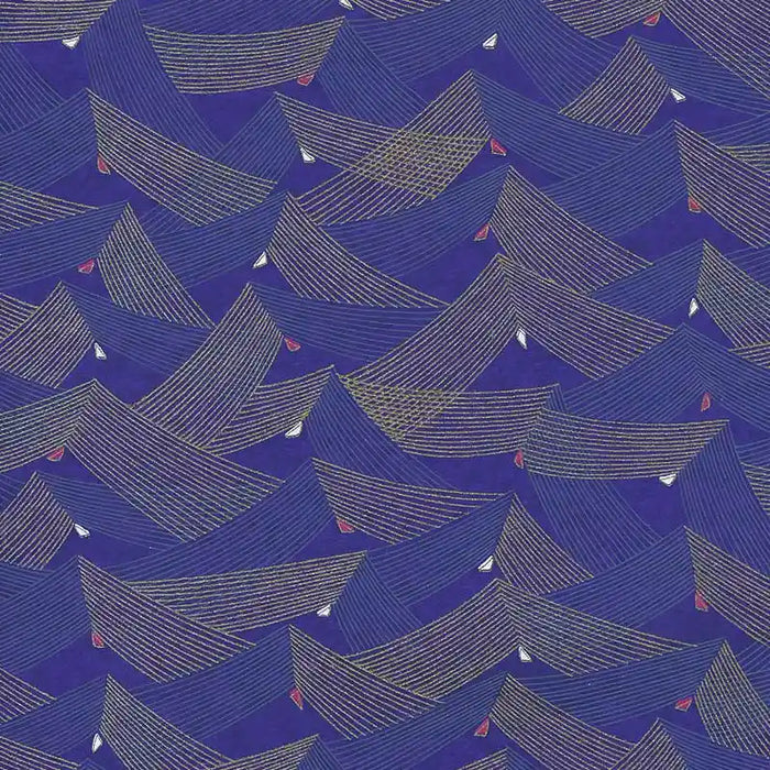 Japanese Paper place | Chiyogami Papier | geometrisch | Bogen 1021C - Saitenspiel/purple