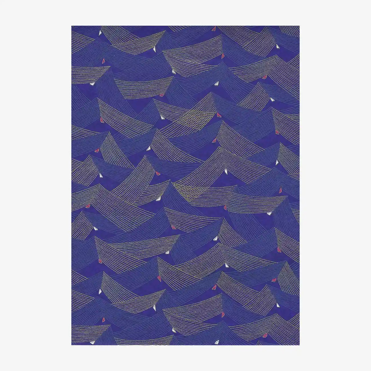 Japanese Paper place | Chiyogami Papier | geometrisch | Bogen 1021C - Saitenspiel/purple