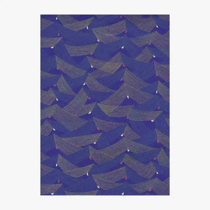 Japanese Paper place | Chiyogami Papier | geometrisch | Bogen 1021C - Saitenspiel/purple