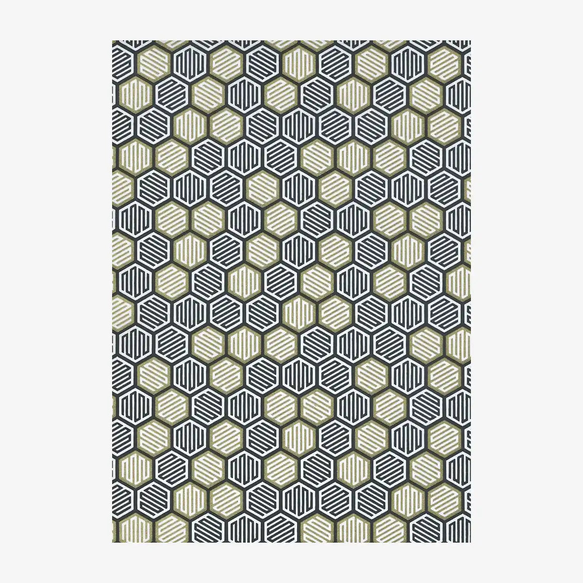 Chiyogami-Papier-geometrisch-1044C-Wabenmuster-schwarz-Gold-Ausschnitt-2