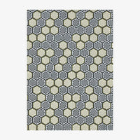 Chiyogami-Papier-geometrisch-1044C-Wabenmuster-schwarz-Gold-Ausschnitt-2