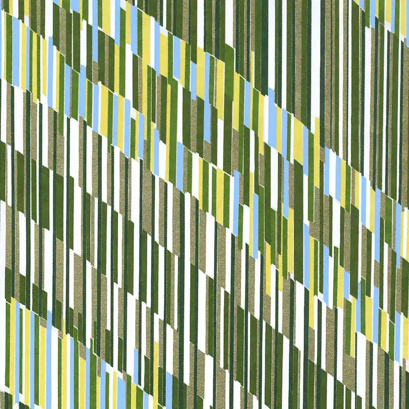 Chiyogami-Papier-geometrisch-1056C-Muster-mit-versetzten-Strichen-gruen-Ausschnitt-1