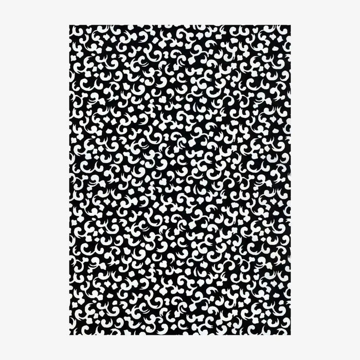 Chiyogami-Papier-geometrisch-897C-Formen-schwarz-weiss-Ausschnitt-2