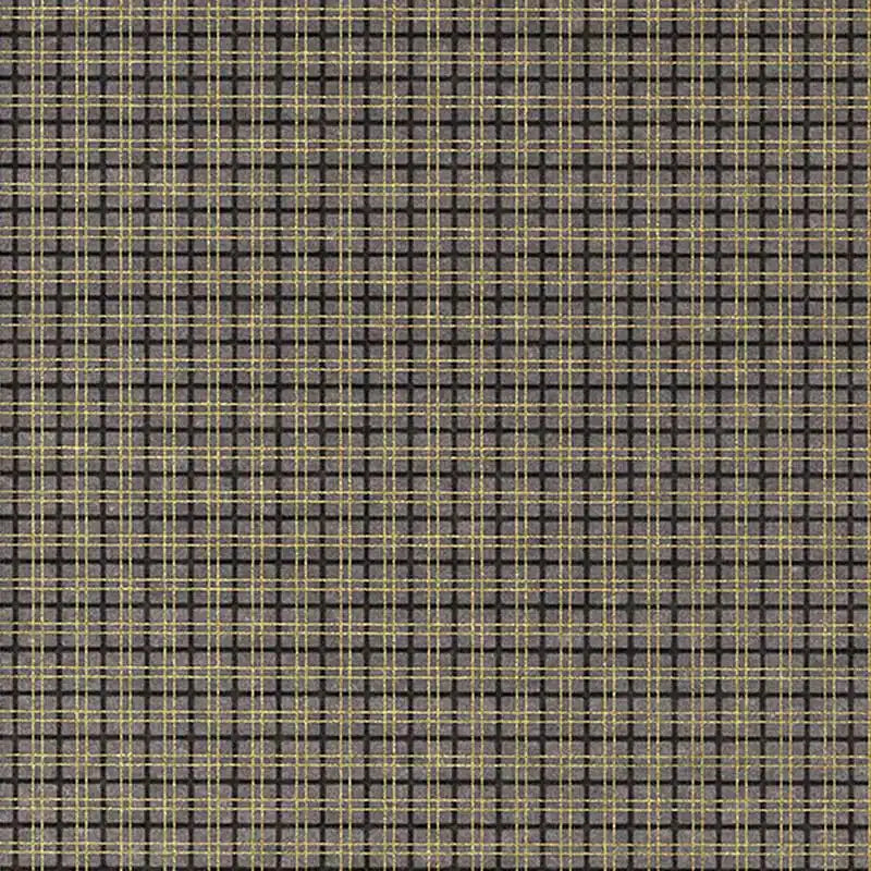Japanese Paper place | Chiyogami Papier | geometrisch | Bogen 921C - Karos - Gold/Anthrazit/grau