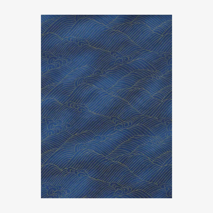 Chiyogami-Papier-traditional-1017C-KonamiGold-blue-Ausschnitt-2