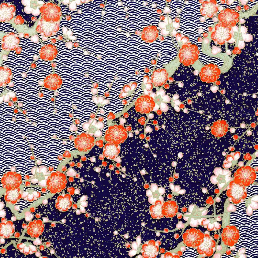 Chiyogami-Papier-traditional-1090C-blau-Ausschnitt-1