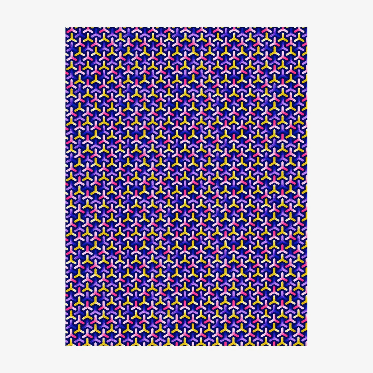 Chiyogami-Papier-traditional-Bogen-1094C-Flechtmuster-purple-Pink-Ausschnitt-2