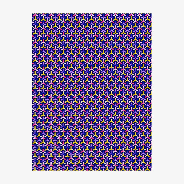 Chiyogami-Papier-traditional-Bogen-1094C-Flechtmuster-purple-Pink-Ausschnitt-2