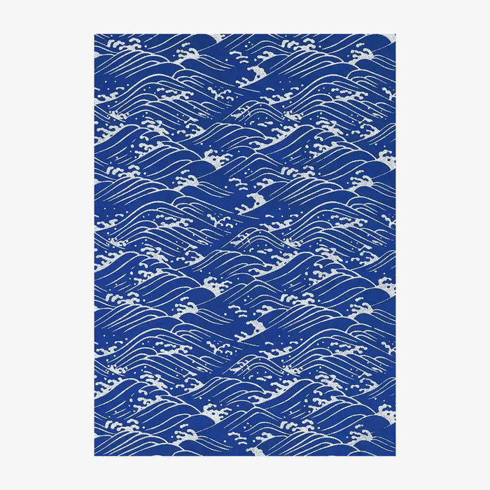 Chiyogami-Papier-traditional-Bogen-416C-Konami-silver-blue-Ausschnitt-2