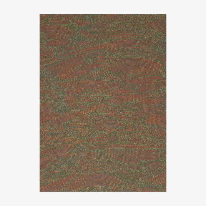 Chiyogami-Papier-tradtional-471C-Wasser-orange-gelb-auf-anthranzit-Ausschnitt-2