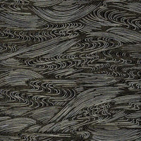 Chiyogami-Papier-tradtional-474C-Wasser-silber-und-gelb-auf-schwarz-Ausschnitt-1