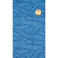 Chiyogami / Traditional - Nami / Welle blau auf blau
